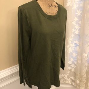 ModCloth army green sweater